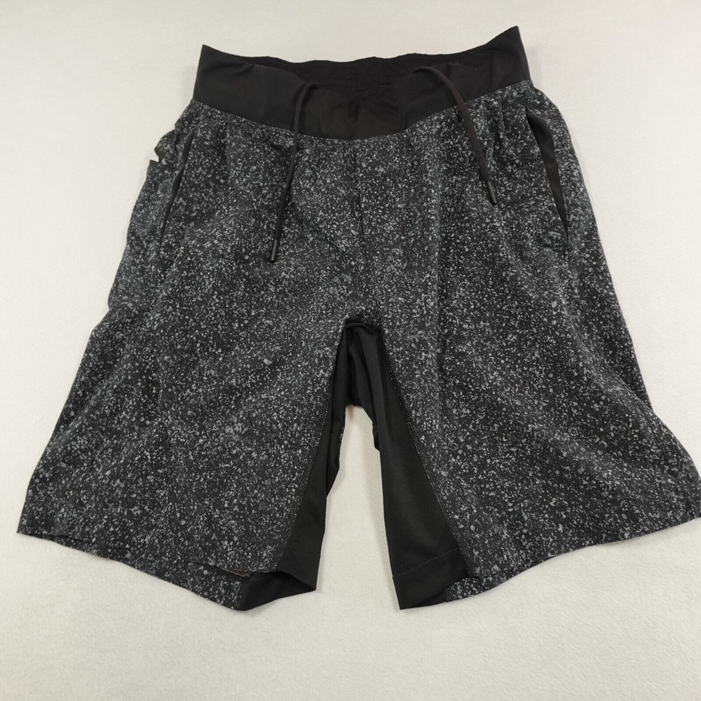 Lululemon Pace Breaker 10" Mens Medium Gray Pastel Splatter Athletic Shorts‎